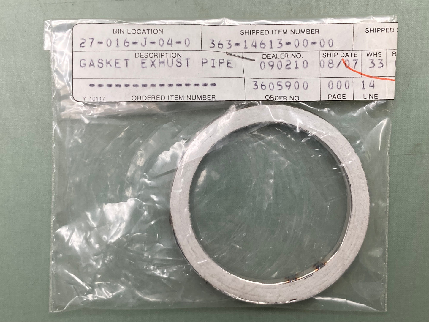 New Replaces Yamaha 363-14613-00 Exhaust Pipe Gasket, 363-14613-00-00