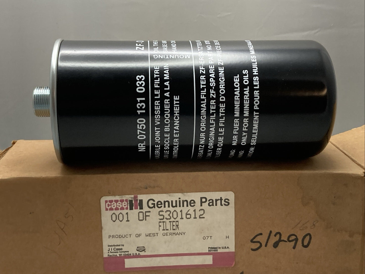 NEW GENUINE CNH S301612 HYDRAULIC TRANSMISSION FILTER
