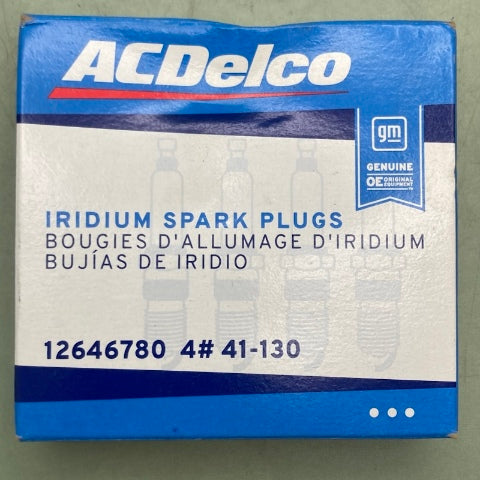 4 PK General Motors 12646780 Iridium Spark Plug #41-130 New Genuine