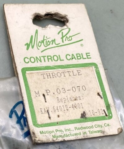 Motion Pro 03-070 Throttle Cable New Genuine