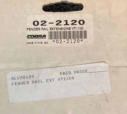 New Genuine Cobra 02-2120 Fender Rail Extensions VT1100