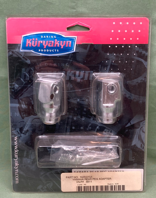 New Genuine Kuryakyn 1620-0154 Foot Peg Adaptors, Rear