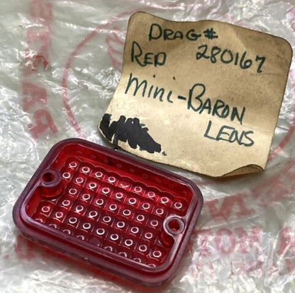 Drag Specialties 280167 Mini Red Lens New Replaces
