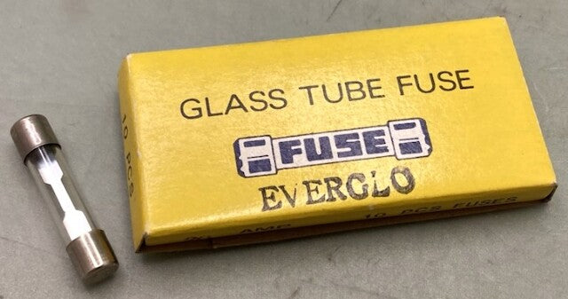 Qty 10 Everglo 20 Amp Glass Tube Fuse New Genuine