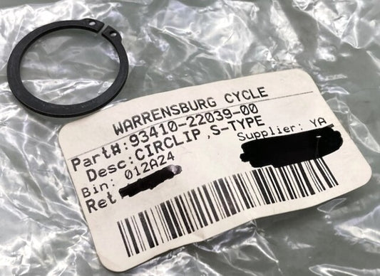 Qty 5 Yamaha 93410-22039-00 Circlip, S-Type New Replaces