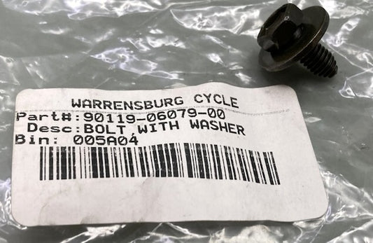 Qty 4 Yamaha 90119-06079-00 Bolt, With, Washer 90119-06205-00 New Replaces