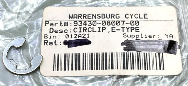 Yamaha 93430-08007-00 Circlip 93430-08036-00 New Replaces