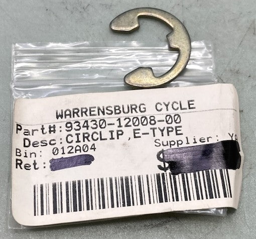 Yamaha 93430-12008-00 Circlip E-Type 93430-12809-00 New Replaces