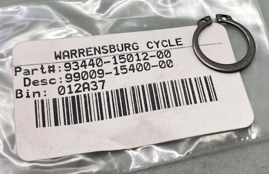 Yamaha 93440-15012-00 Circlip Outer 4BC-17425-00-00, 93440-15802-00 New Replaces