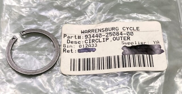 Yamaha 93440-25084-00 Circlip Outer New Replaces