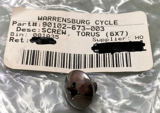 Yamaha 90102-673-003 Screw Torus New Replaces