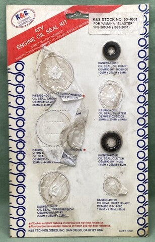 K&S 50-4001 Engine Oil Seal Kit New Genuine Incomplete Kit