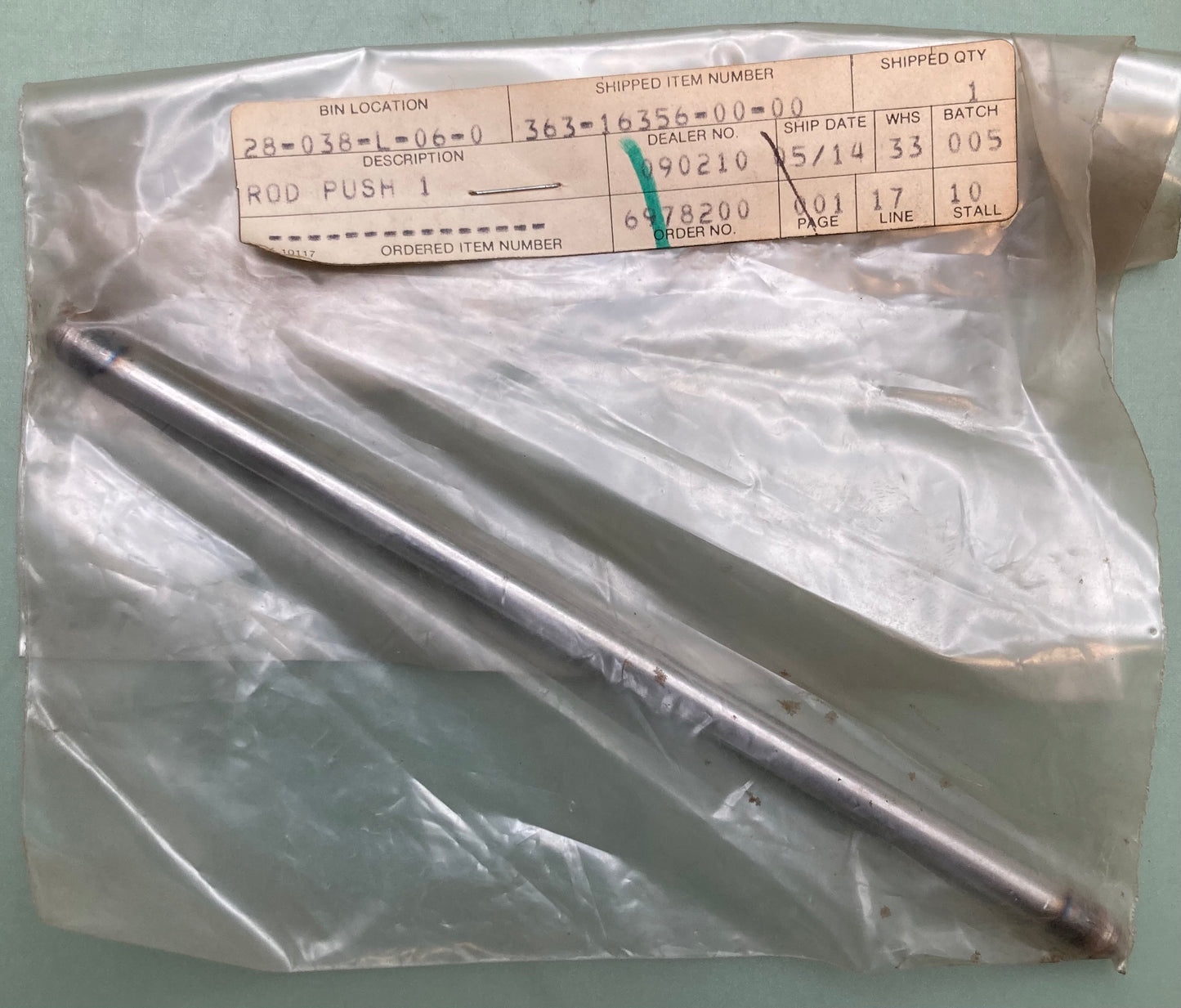 New Replaces Yamaha 363-16356-00 Rod, Push