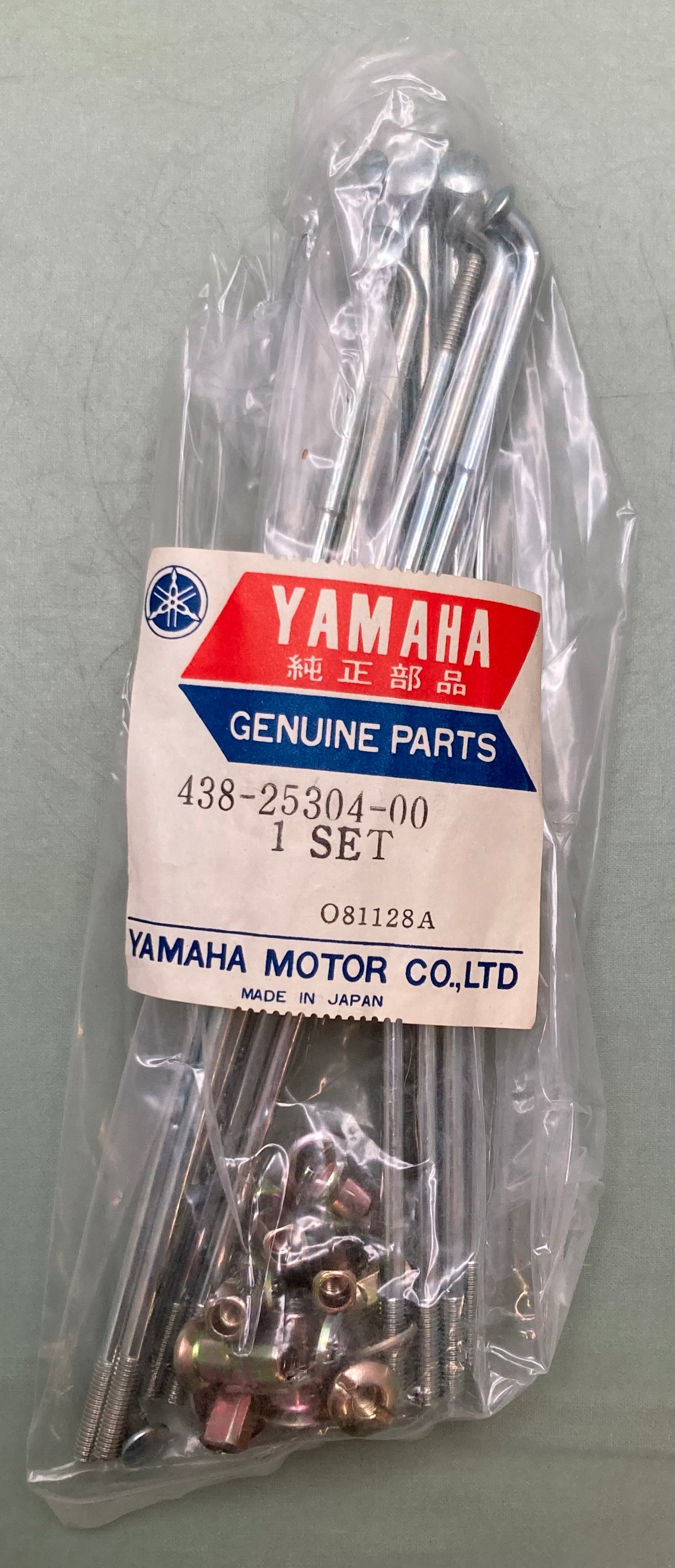 Replaces Yamaha 438-25304-00 Rear Spoke Set 9 Spokes 9 Nipples 8 Washers New