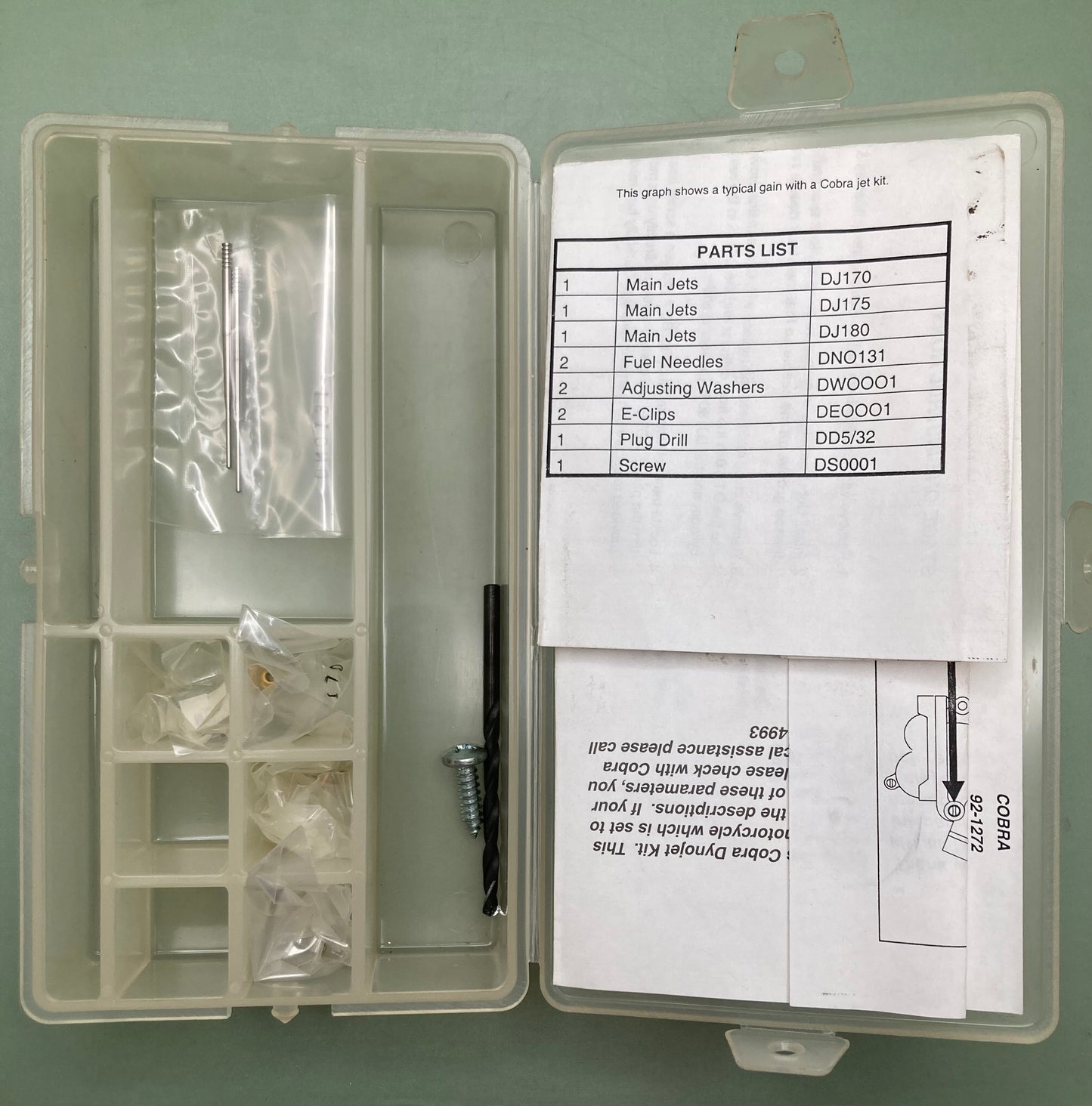 New Genuine Cobra 92-1272 Jet Kit, Stage 1
