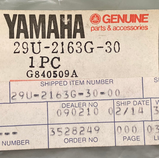 New Genuine Yamaha 29U-2163G-30 Emblem 1 29U-2163G-30-00