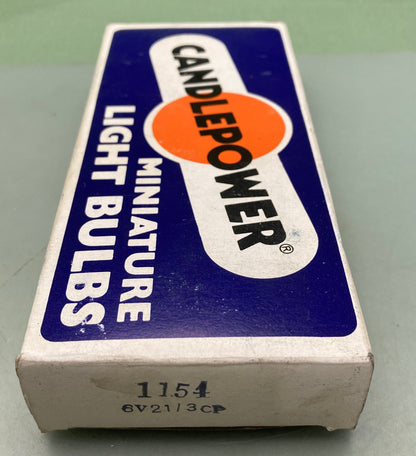 4 PK New Genuine Candlepower 1154 Bulb 6V21/3CP