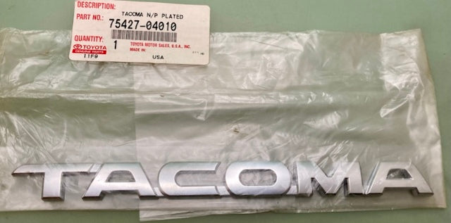 Toyota 75427-04010 Tacoma N/P Plated New Genuine