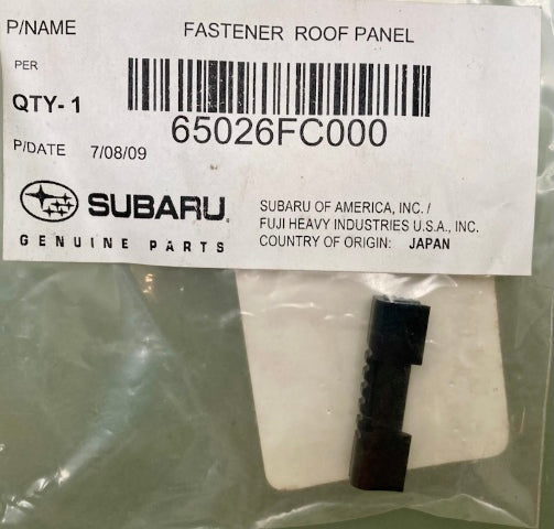 Subaru 65026FC000 Fastener Roof Panel New Genuine