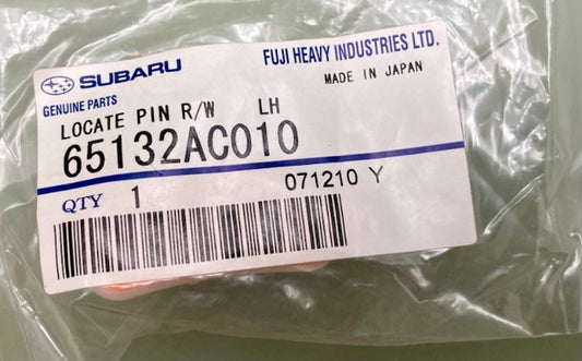 Subaru 65132AC010 Locate Pin R/W LH New Genuine