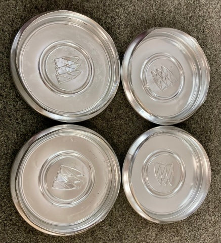 Buick Center Hub Cap 6.25" Diameter Metal Set Of 4 Genuine