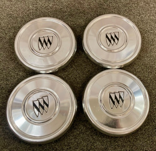 Buick Center Hub Cap 6.25" Diameter Metal Set Of 4 Genuine
