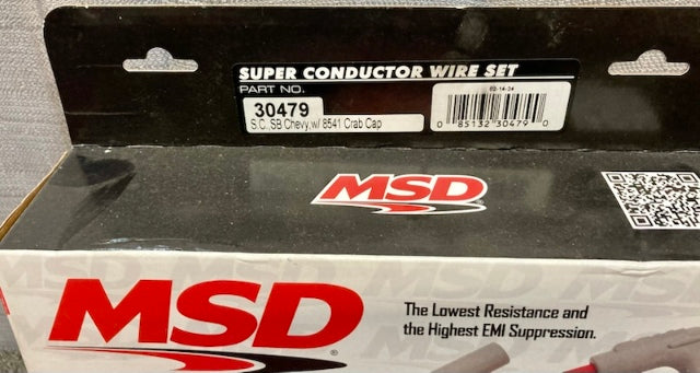 MSD 30479 8.5mm Spark plug Wires Super Conductor New Genuine
