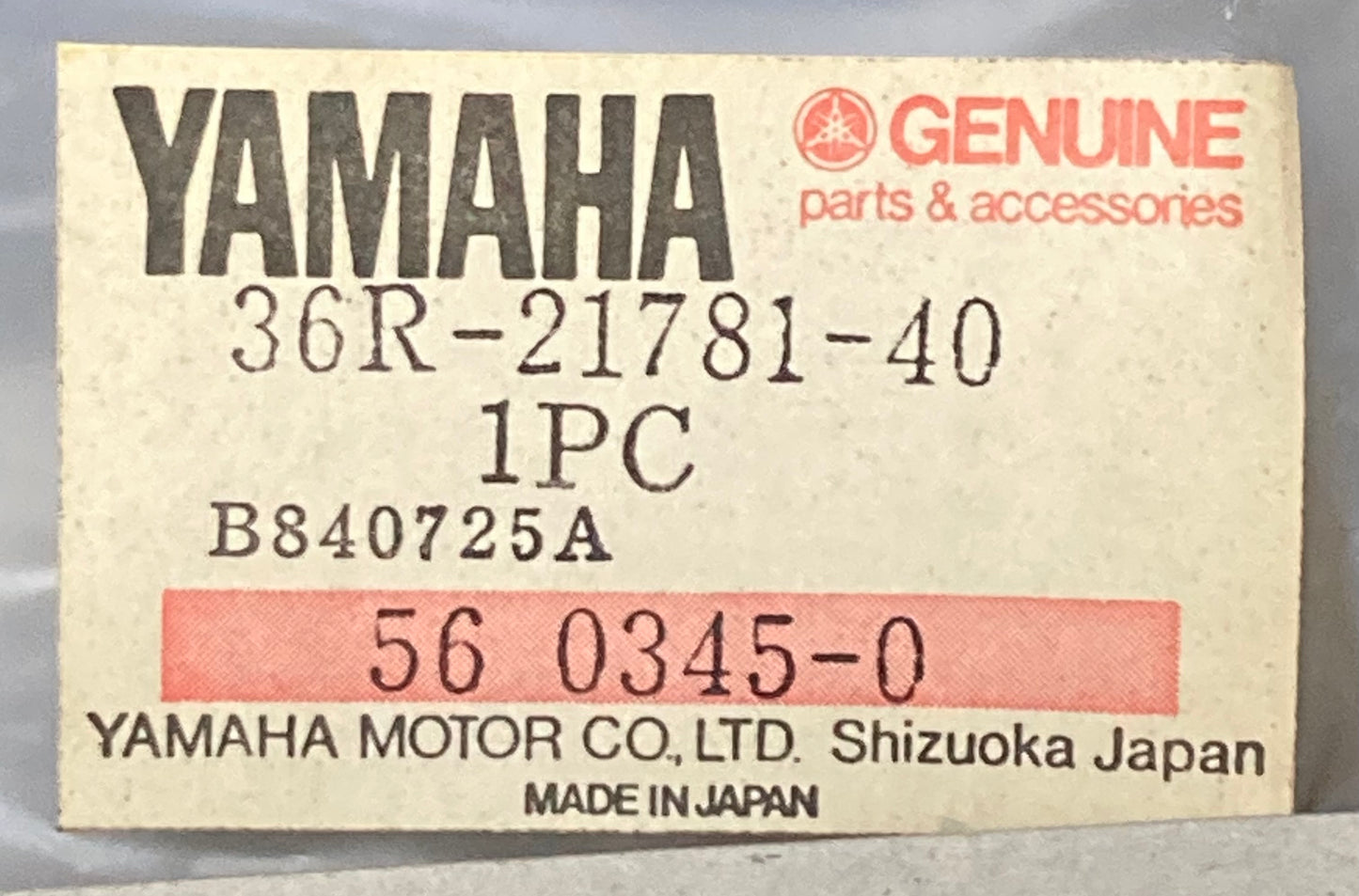 New Genuine Yamaha 36R-217821-40 Emblem 1