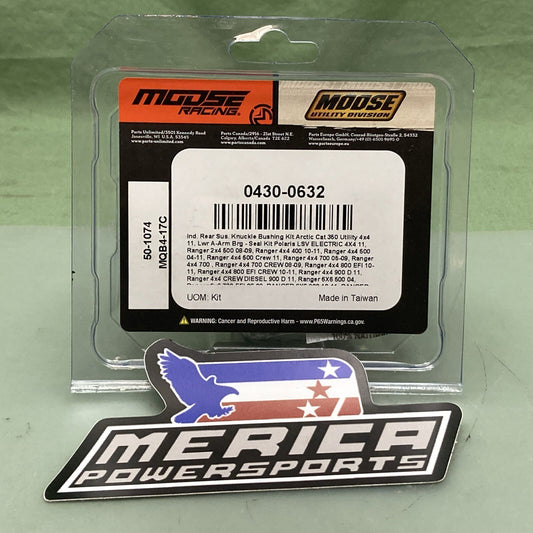 NEW GENUINE MOOSE RACING 0430-0632 Front Lower/Upper A-Arm Bushing Kit