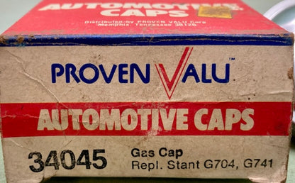 ProvenValu 34045 Gas Cap Repl Stant G704, G741 New Genuine