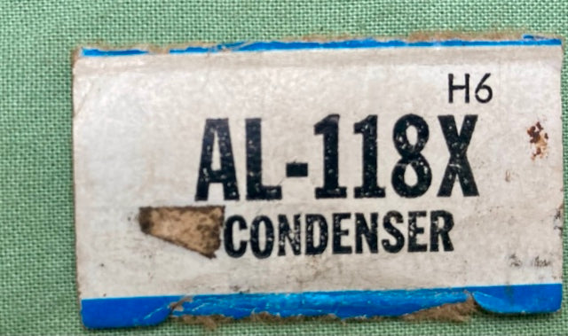 Blue Streak AL-118X Condenser New Genuine
