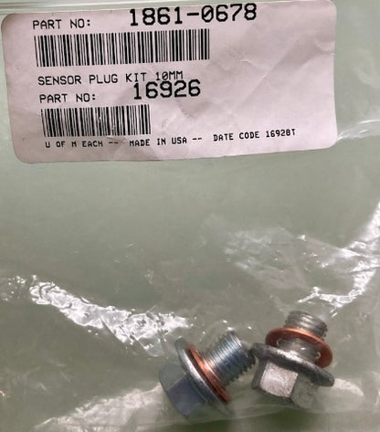 Vance & Hines  16926  O2 Sensor Port Plug Kit 10mm 1861-0678 New Replaces