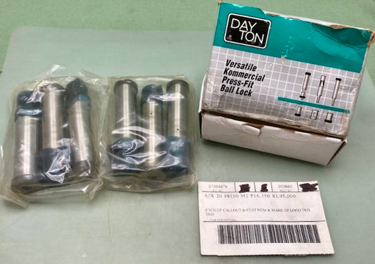 Dayton KJX50C250 Versatile Kommercial Press Fit Ball Lock Box of 6 New Genuine