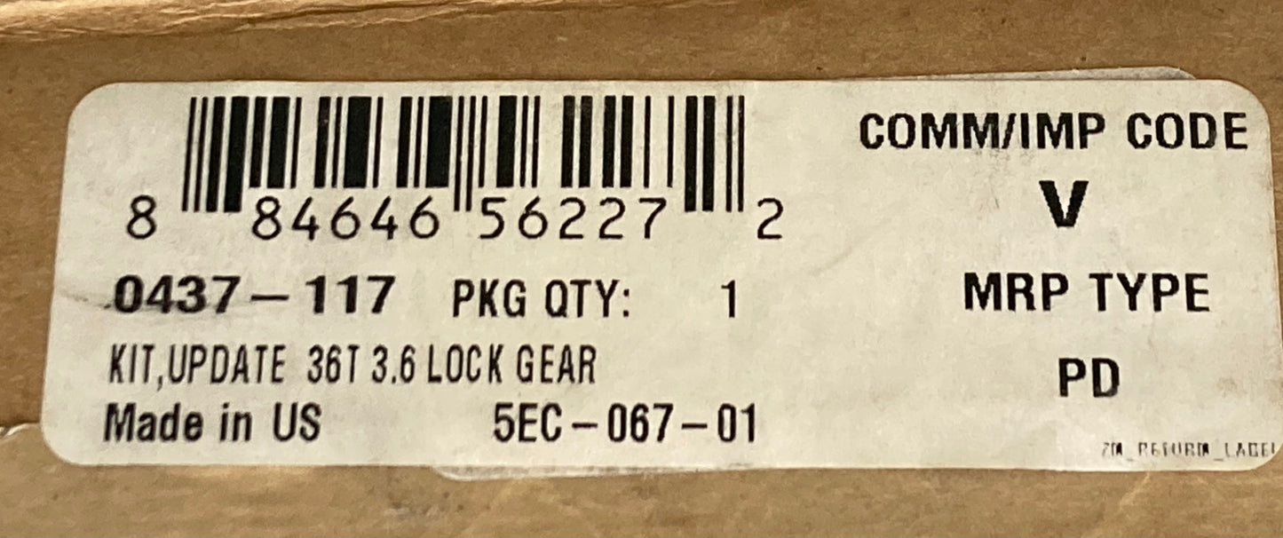 New Genuine Arctic Cat 0437-117 KIT,UPDATE 36T 3.6 LOCK GEAR