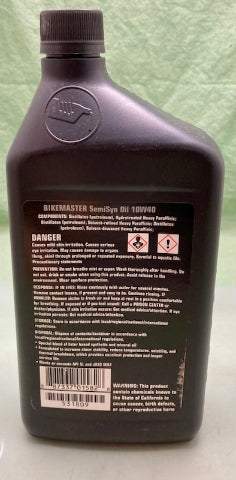 BikeMaster 531809 Semi-Synthetic motorcycle oil 10W-40 1Quart New Genuine