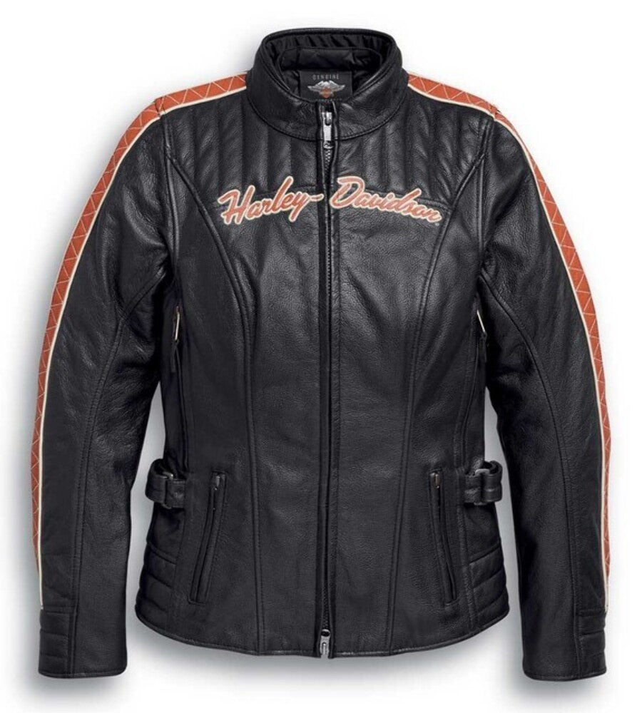 NEW GENUINE HARLEY DAVIDSON 98004-20VW SMALL Women's Leather Jacket Vanocker