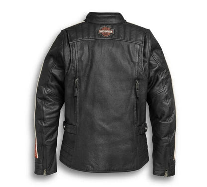 NEW GENUINE HARLEY DAVIDSON 98004-20VW SMALL Women's Leather Jacket Vanocker