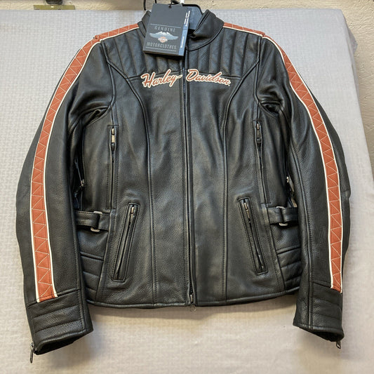 NEW GENUINE HARLEY DAVIDSON 98004-20VW SMALL Women's Leather Jacket Vanocker