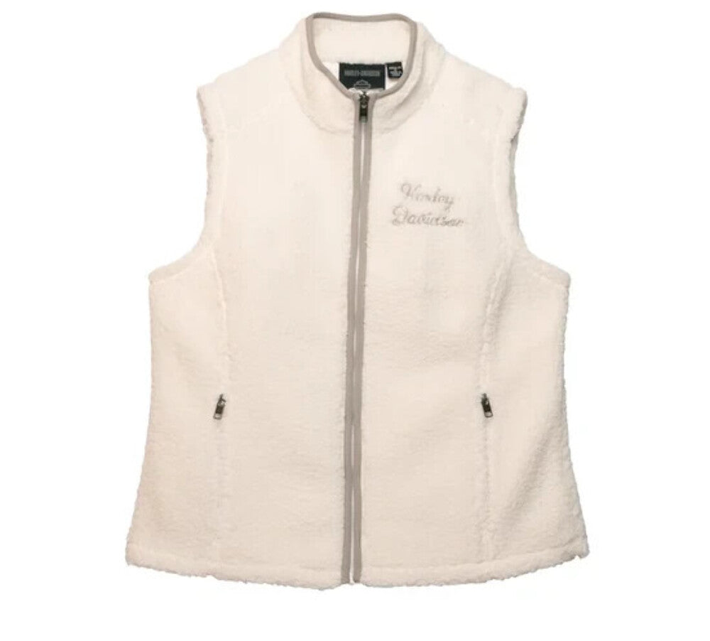 NEW GENUINE HARLEY DAVIDSON 96191-23VW Medium Women's Shift Gears Sherpa Vest