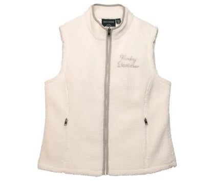 NEW GENUINE HARLEY DAVIDSON 96191-23VW LG Women's Shift Gears Sherpa Vest