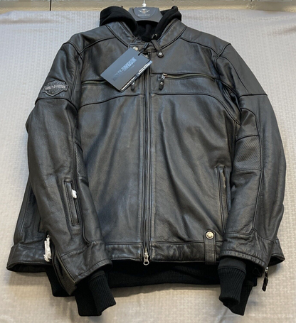 NEW GENUINE HARLEY DAVIDSON 98045-19VM 3XL Men's Swingarm 3-in-1 Leather Jacket