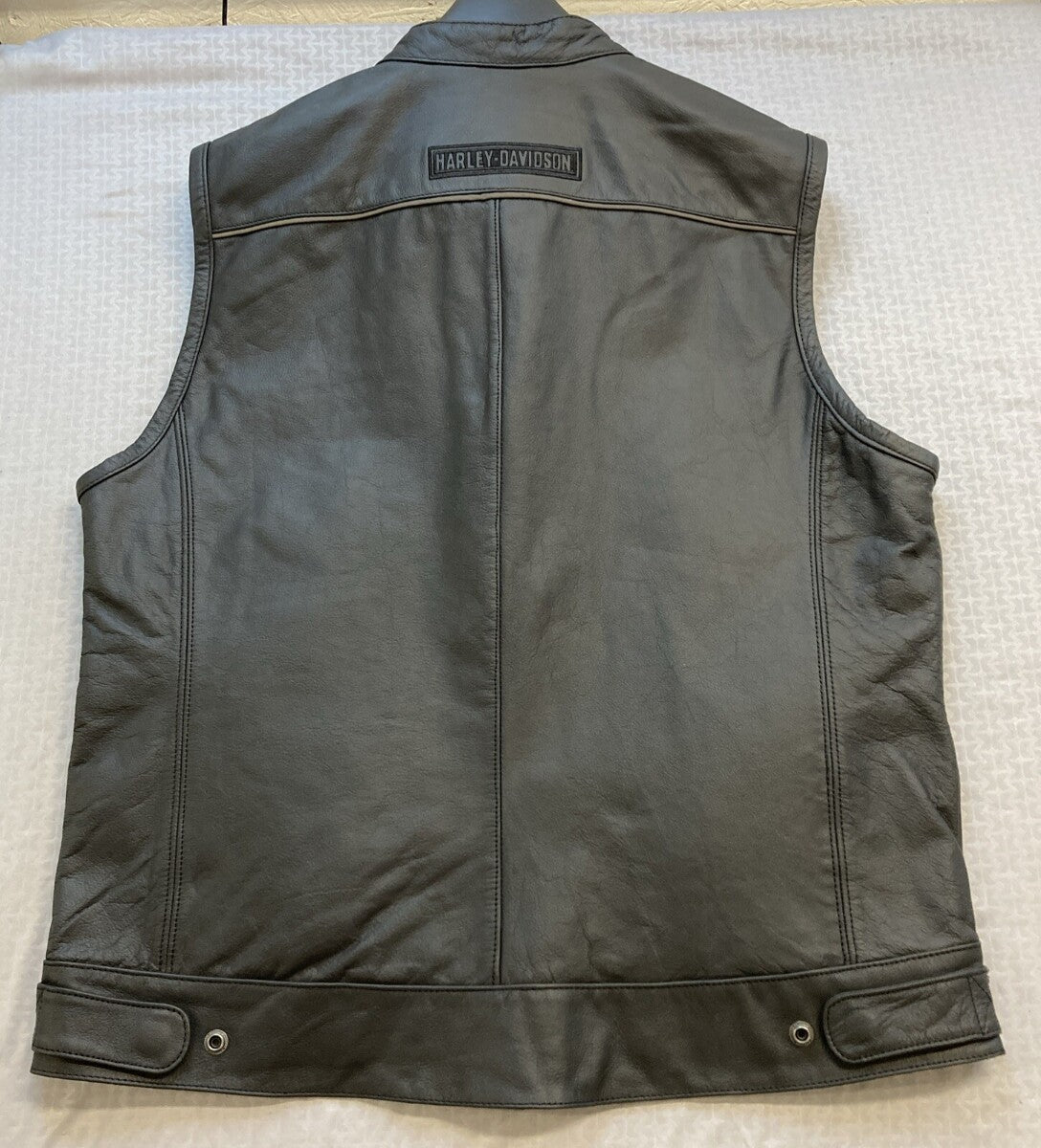 NEW GENUINE HARLEY DAVIDSON 98090-15VM LARGE Men's Foster Leather Vest