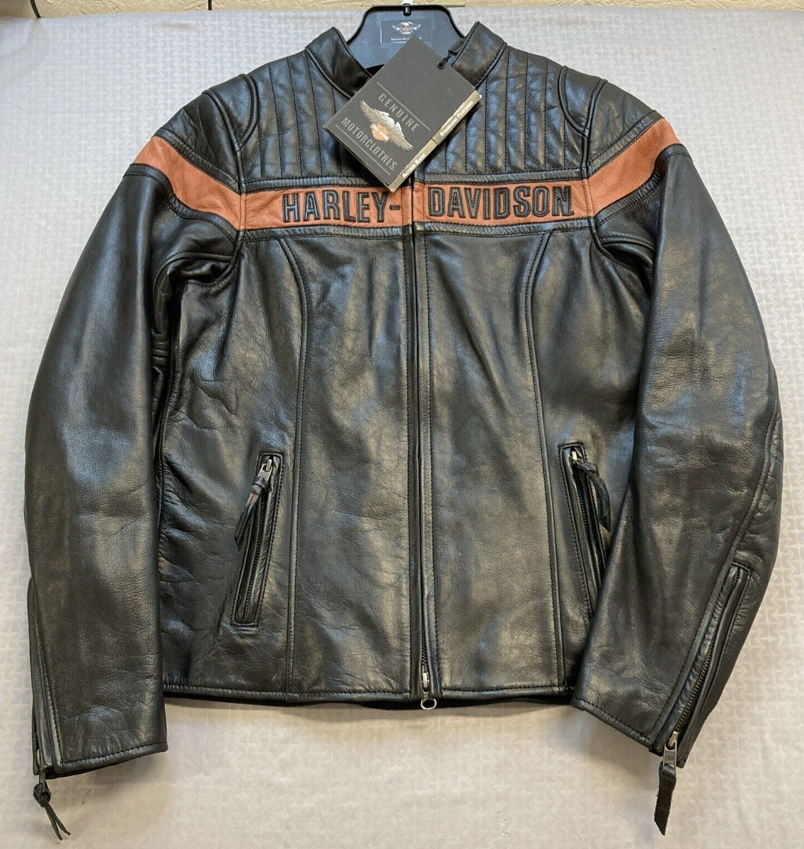 NEW GENUINE HARLEY DAVIDSON 98013-21VW Small Victory Lap Leather Jacket