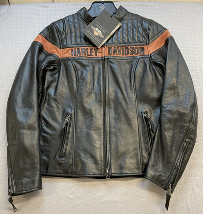 NEW GENUINE HARLEY DAVIDSON 98013-21VW Small Victory Lap Leather Jacket