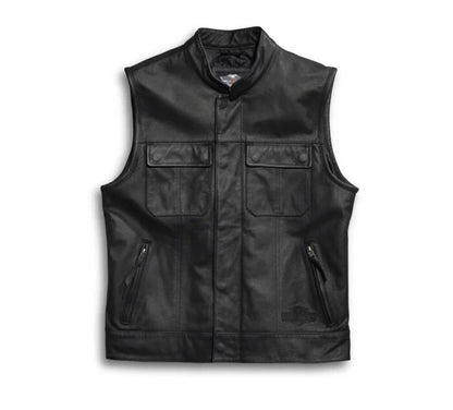 NEW GENUINE HARLEY DAVIDSON 98090-15VM 3XL Men's Foster Leather Vest