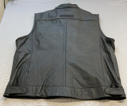 NEW GENUINE HARLEY DAVIDSON 98090-15VM 3XL Men's Foster Leather Vest
