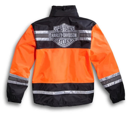NEW GENUINE HARLEY DAVIDSON 98155-21VM SM MENS HI-VIS RAINWEAR SUIT REFLECTIVE