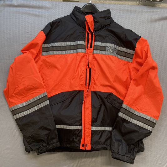 NEW GENUINE HARLEY DAVIDSON 98155-21VM SM MENS HI-VIS RAINWEAR SUIT REFLECTIVE