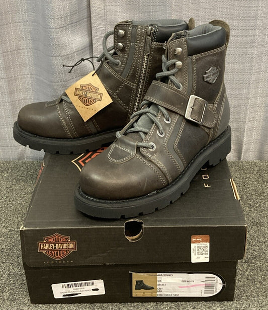 NEW GENUINE HARLEY DAVIDSON D96273 SIZE 11.5 BRAKE BUCKLE FLASH GREY