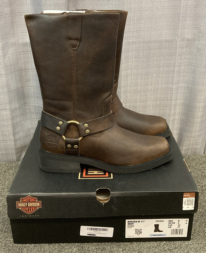 NEW GENUINE HARLEY DAVIDSON D93846 SIZE 9 KORSEN M BROWN Harness Boots